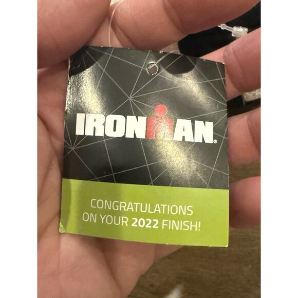 IRONMAN Triathlon 70.3 Santa Cruz 2022 Black Finisher Cap OSFM 5-Panel Hat NWT - Picture 6 of 8